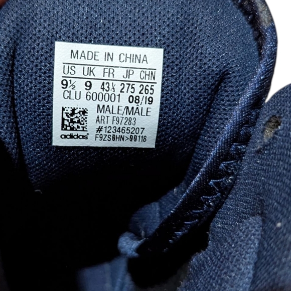 adidas Pro Bounce 2019 Men’s Collegiate Navy size 9.5 Blue White - Picture 8 of 12